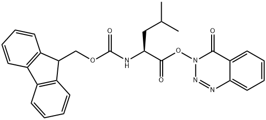 Fmoc-Leu-ODhbt 化学構造式