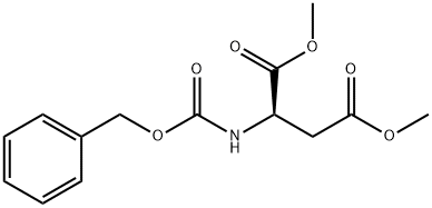 D-Aspartic acid, N-[(phenylmethoxy)carbonyl]-, 1,4-dimethyl ester Struktur