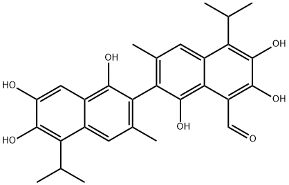 mono-aldehyde gossypol 结构式