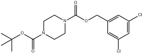 1144037-36-4 1,4-Piperazinedicarboxylic acid, 1-[(3,5-dichlorophenyl)methyl] 4-(1,1-dimethylethyl) ester