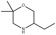 Morpholine, 5-ethyl-2,2-dimethyl- Structure