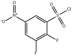 2,3-二氟-5-硝基苯-1-磺酰氯,1156136-97-8,结构式