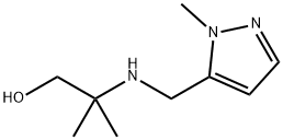 1-Propanol, 2-methyl-2-[[(1-methyl-1H-pyrazol-5-yl)methyl]amino]- Struktur