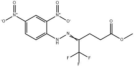 (Methyl 4-(2-(2,4-dinitrophenyl)hydrazono)-5,5,5-trifluoropentanoate Structure