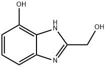 2-(羟甲基)-4-羟基苯并咪唑, 116345-47-2, 结构式