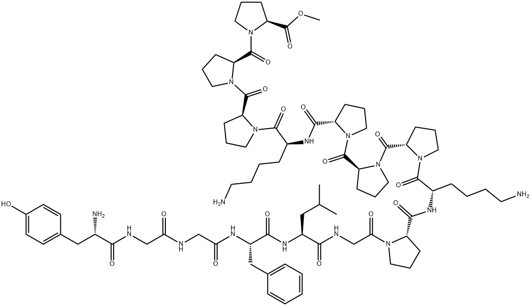 enkephalin-Leu, Gly-Pro-(Lys-Pro-Pro-Pro)2-OMe-|