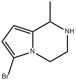 Pyrrolo[1,2-a]pyrazine, 6-bromo-1,2,3,4-tetrahydro-1-methyl- 结构式