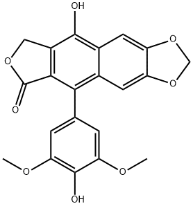 4'-deMethyldehydropodophyllotoxin Structure