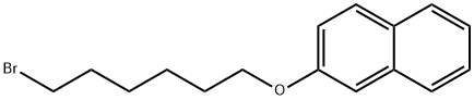 Naphthalene, 2-[(6-bromohexyl)oxy]- Structure