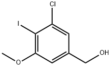 Benzenemethanol, 3-chloro-4-iodo-5-methoxy- 结构式