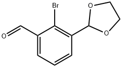 2-bromo-3-(1,3-dioxolan-2-yl)benzaldehyde Struktur