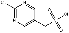 5-Pyrimidinemethanesulfonyl chloride, 2-chloro-,1196145-67-1,结构式