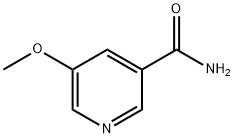 5-甲氧基吡啶-3-羧酰胺 结构式