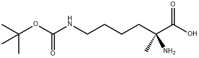 H-α-Me-Lys(Boc)-OH 化学構造式