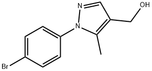(1-(4-溴苯基)-5-甲基-1H-吡唑-4-基)甲醇,1202028-71-4,结构式