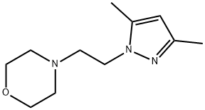 4-[2-(3,5-dimethyl-1H-pyrazol-1-yl)ethyl]morpholine 化学構造式