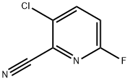 2-氰基-3-氯-6-氟吡啶,1207609-53-7,结构式