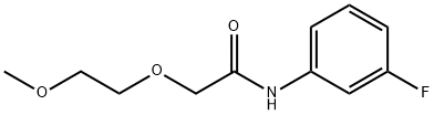 Acetamide, N-(3-fluorophenyl)-2-(2-methoxyethoxy)- Struktur