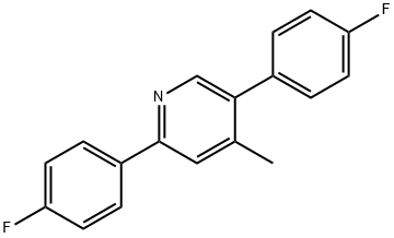 Pyridine, 2,5-bis(4-fluorophenyl)-4-methyl- Structure