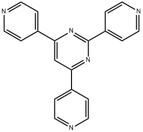 Pyrimidine, 2,4,6-tri-4-pyridinyl- 化学構造式