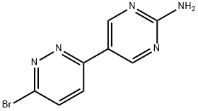3-Bromo-6-(2-aminopyrimidyl-5-yl)pyridazine Struktur