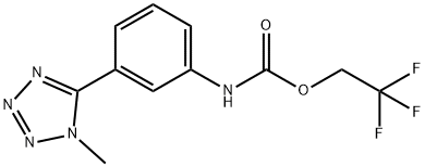 2,2,2-trifluoroethyl N-[3-(1-methyl-1H-1,2,3,4-tetrazol-5-yl)phenyl]carbamate Structure