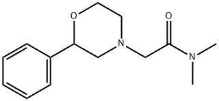 N,N-dimethyl-2-(2-phenylmorpholin-4-yl)acetamide Struktur