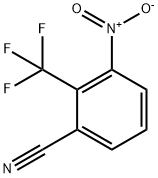 Benzonitrile, 3-nitro-2-(trifluoromethyl)- Struktur