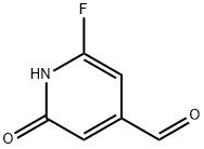 4-Pyridinecarboxaldehyde, 6-fluoro-1,2-dihydro-2-oxo- 化学構造式