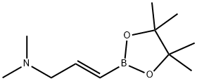 2-Propen-1-amine, N,N-dimethyl-3-(4,4,5,5-tetramethyl-1,3,2-dioxaborolan-2-yl)-, (2E)-,1228950-33-1,结构式