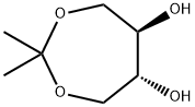 1,3-Dioxepane-5,6-diol, 2,2-dimethyl-, (5R,6R)- Structure