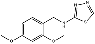 N-(2,4-dimethoxybenzyl)-1,3,4-thiadiazol-2-amine Structure