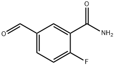 2-fluoro-5-formylbenzamide Struktur