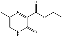 2-Pyrazinecarboxylic acid, 3,4-dihydro-6-methyl-3-oxo-, ethyl ester Struktur