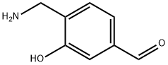 4-(aminomethyl)-3-hydroxybenzaldehyde Struktur