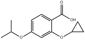 Benzoic acid, 2-(cyclopropyloxy)-4-(1-methylethoxy)- Structure