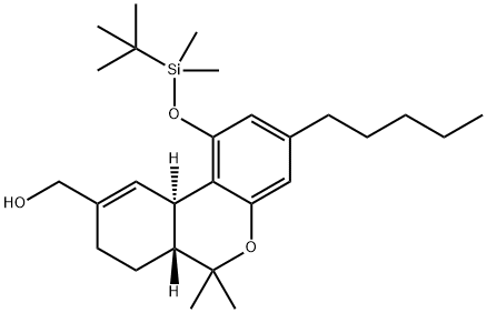 (6aR-транс)-1-[(трет-бутил)диметилсилилокси]-6a,7,8,1 структура