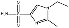 1-ethyl-2-methyl-1H-imidazole-4-sulfonamide 化学構造式
