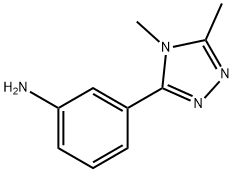 Benzenamine, 3-(4,5-dimethyl-4H-1,2,4-triazol-3-yl)- Structure