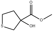 3-Thiophenecarboxylic acid, tetrahydro-3-hydroxy-, methyl ester 化学構造式