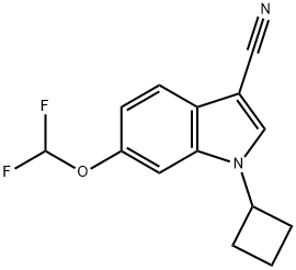 1248585-30-9 1-Cyclobutyl-6-difluoromethoxy-1H-indole-3-carbonitrile