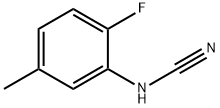 [(2-fluoro-5-methylphenyl)amino]carbonitrile Structure
