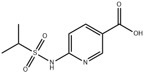 6-(丙-2-磺酰氨基)吡啶-3-羧酸 结构式