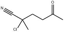 Hexanenitrile, 2-chloro-2-methyl-5-oxo- Structure