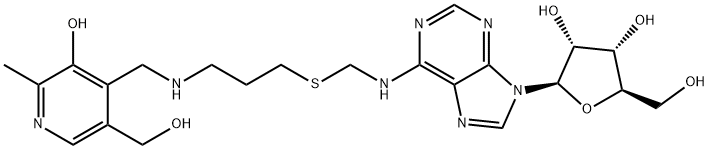 adenosine-N(6)-methyl-propylthioether-N-pyridoxamine 结构式