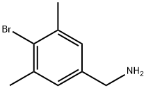 Benzenemethanamine, 4-bromo-3,5-dimethyl- Struktur