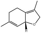 (R)-lindenether,2,4,5,7a-tetrahydro-3,6-dimethyl-benzofuran 结构式