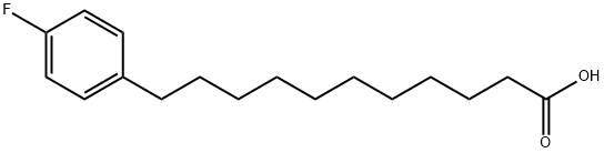 Benzeneundecanoic acid, 4-fluoro-, 1258638-45-7, 结构式