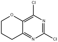 6H-Pyrano[3,2-d]pyrimidine, 2,4-dichloro-7,8-dihydro- Struktur