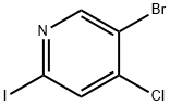 Pyridine, 5-bromo-4-chloro-2-iodo- 化学構造式